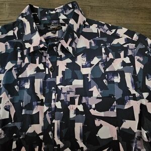 Marc Anthony Luxury Slim Fit Mens Button Down Shirt Large Like New